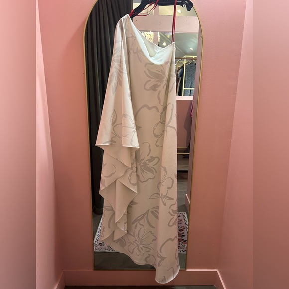 Halston Heritage White and Gray Dress - Picture 4 of 6